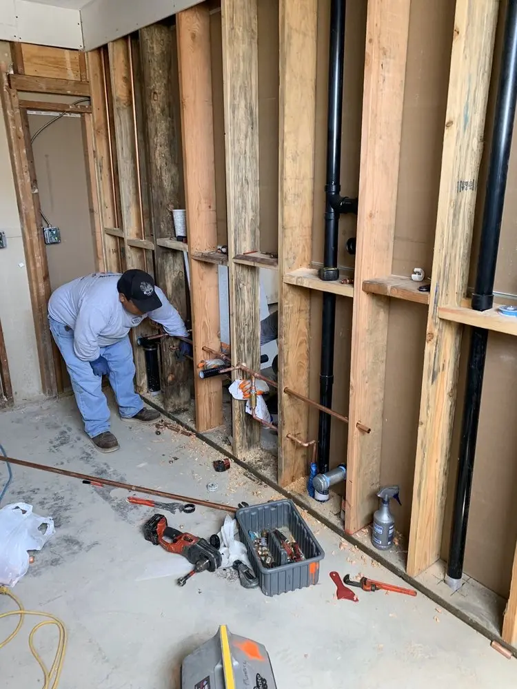 Commercial rough-in plumbing for Gas Line Repair in Riverdale